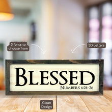 Load image into Gallery viewer, 3D Yearly Word &amp;  Engraved Scripture-Brown Rustic Frame
