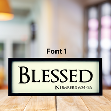 Load image into Gallery viewer, 3D Yearly Word &amp;  Engraved Scripture-Black Frame
