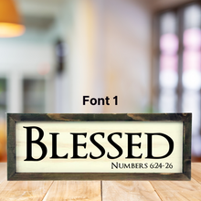 Load image into Gallery viewer, 3D Yearly Word &amp;  Engraved Scripture-Brown Rustic Frame
