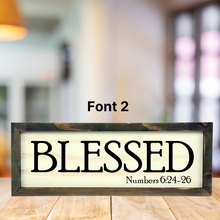 Load image into Gallery viewer, 3D Yearly Word &amp;  Engraved Scripture-Brown Rustic Frame
