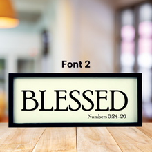 Load image into Gallery viewer, 3D Yearly Word &amp;  Engraved Scripture-Black Frame
