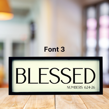 Load image into Gallery viewer, 3D Yearly Word &amp;  Engraved Scripture-Black Frame
